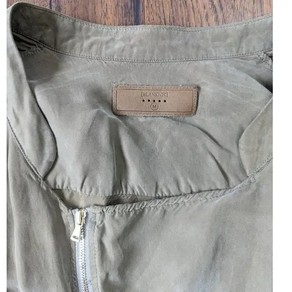 BlankNYC Faux Silk Bomber Jacket M - Picture 5 of 7